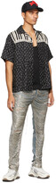 Thumbnail for your product : Amiri Blue Fringe Wire Faded Jeans