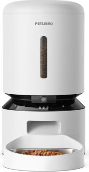 Petlibro Granary WIFI Automatic Cat & Dog Feeder with Camera + 3 Pet Food Desiccant Bags, White, 5-L
