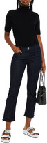 Thumbnail for your product : 3x1 Alpha cropped zip-detailed high-rise bootcut jeans