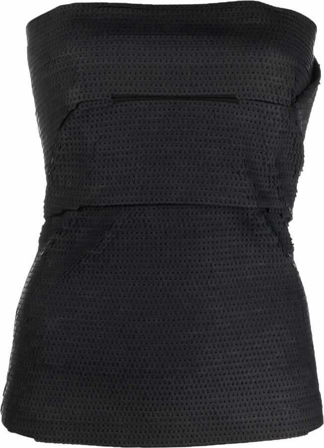 Rick Owens Embroidered Bustier Top