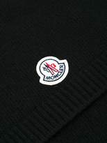 Thumbnail for your product : Moncler logo plaque scarf