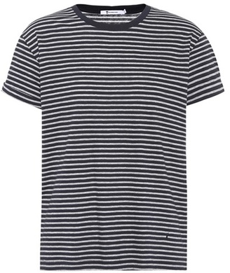 Alexander Wang T by Striped cotton T-shirt