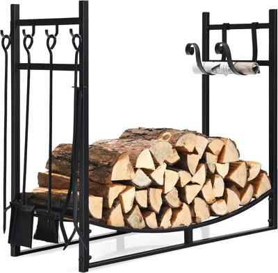 Red Barrel Studio Heavy Duty Indoor Log Storage Rack