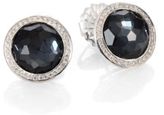 Thumbnail for your product : Ippolita Stella Hematite, Mother-Of-Pearl, Diamond & Sterling Silver Doublet Stud Earrings