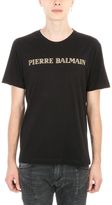 Thumbnail for your product : Pierre Balmain Logo Black Cotton T-shirt