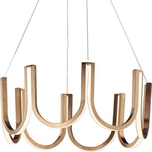 ET2 Lighting You LED Chandelier in Brass
