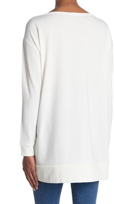 Go Couture High/Low Boatneck Tunic Top