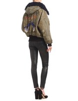 Thumbnail for your product : Preen by Thornton Bregazzi Army Green Patchwork Baxter Bomber