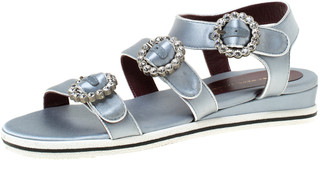 blue crystal sandals