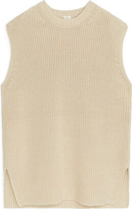 arket long knitted vest