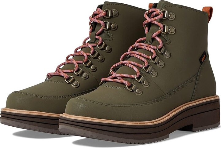 Teva Midform Boot Women's Shoes Dark Olive : 11 B - Medium, Leather