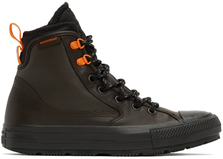 Converse Brown Leather Sneaker For Men | ShopStyle