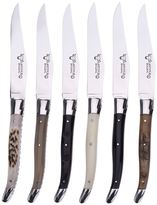 Thumbnail for your product : Laguiole Mixed HornSix-Piece Steak Knife Set