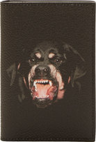 Thumbnail for your product : Givenchy Black Pebbled Leather Rottweiler Card Holder