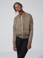 Thumbnail for your product : Frank and Oak Lightweight Tencel Coach Jacket in Olive