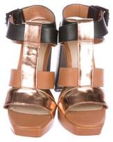 Thumbnail for your product : Elizabeth and James Leather Platform Sandals