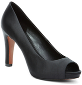 Thumbnail for your product : Brooks Brothers Satin Open Toe Pumps