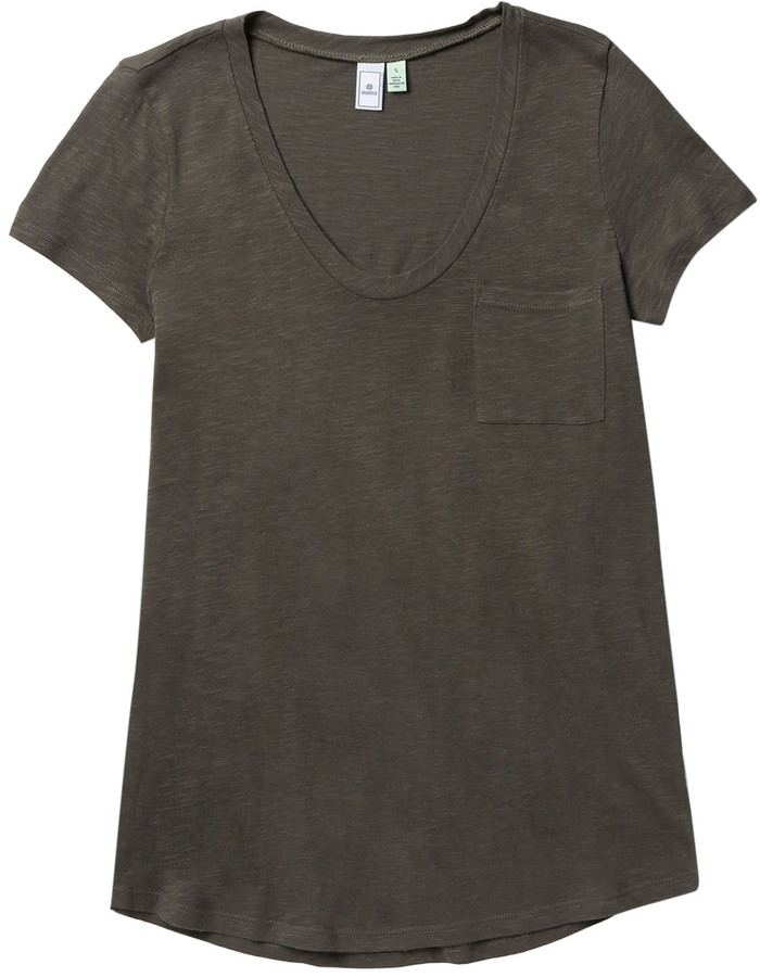 Susina Scoop Neck Pocket T-Shirt 