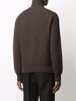 Thumbnail for your product : Tom Ford Ribbed-Knit Zip-Fastening Jumper