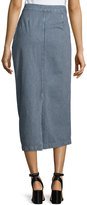 Thumbnail for your product : MiH Jeans Malo Striped Long Skirt, Blue/White