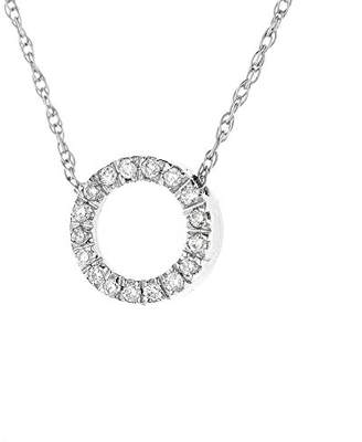 Camilla And Marc Diamonds & You Pendant Necklace 9 ct White Gold Diamond 0.08 cts 42 cm Premium 9COLL CIRCL AM - 008-B