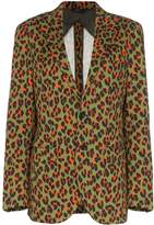 Thumbnail for your product : R 13 x Alison Mosshart cheetah print blazer