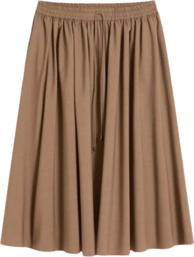 Max Mara Drawstring Elasticated Skirt