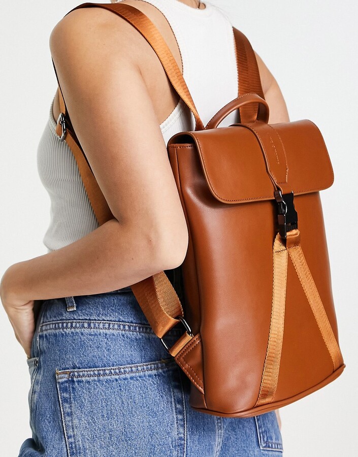 Smith And Canova Smith & Canova leather backpack in tan ShopStyle