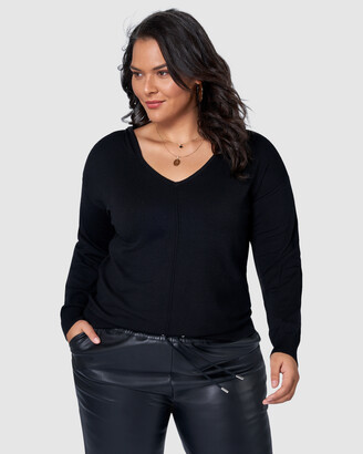 Something 4 Olivia - Women's Black Jumpers - Odette Hoodie - Size One Size, 10/12 at The Iconic