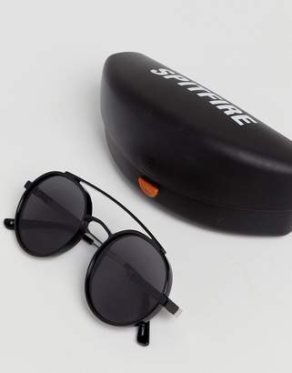 Spitfire round sunglasses in black