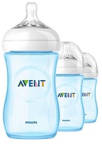 Thumbnail for your product : Avent Naturally Philips Natural Bottle, Blue Deco - 9oz (3pk)