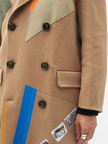 Thumbnail for your product : Raf Simons Aw14 Sterling Ruby Applique Wool-blend Coat - Beige