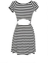 Thumbnail for your product : Delia's Striped Peek-A-Boo Dress
