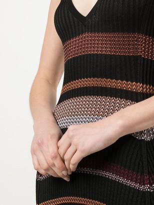 Proenza Schouler Zig Zag Stripe Knitted Dress