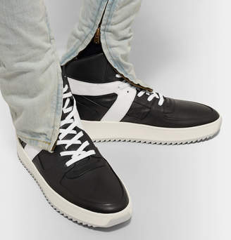 Fear Of God Basketball Panelled-Leather High-Top Sneakers
