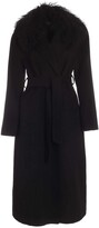 Thumbnail for your product : P.A.R.O.S.H. Detachable-Collar Straight Hem Coat