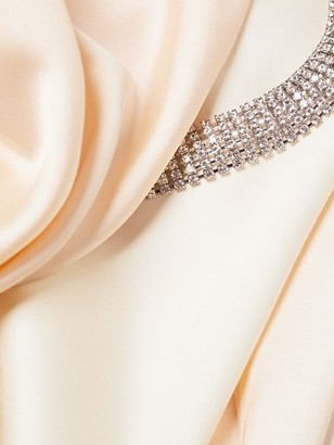 Marina Moscone Sleeveless Twist Satin Gown