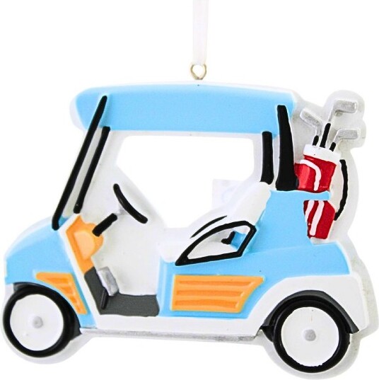 Polarx2.75InGolfCartChristmasTreeOrnament,ChristmasDecorClubsSportHoleInOne(1PC)