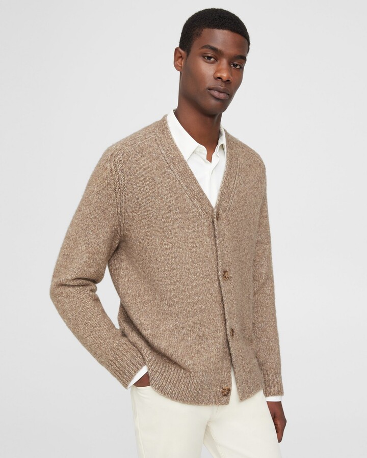Theory Alvin V-Neck Cardigan in Wool Blend - ShopStyle