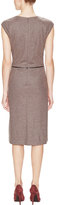 Thumbnail for your product : Lafayette 148 New York Wool Faux Leather Trim Dress