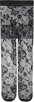 Gucci Nylon tights with butterfly motif