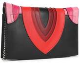 Thumbnail for your product : Elena Ghisellini Embroidered Leather Shoulder Bag