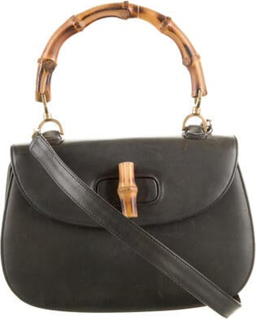 Gucci Vintage Bamboo Top Handle Flap Bag ShopStyle