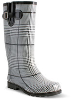 plaid rain boots for sale