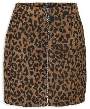 Vero Moda Jana Leopard-Print Skirt