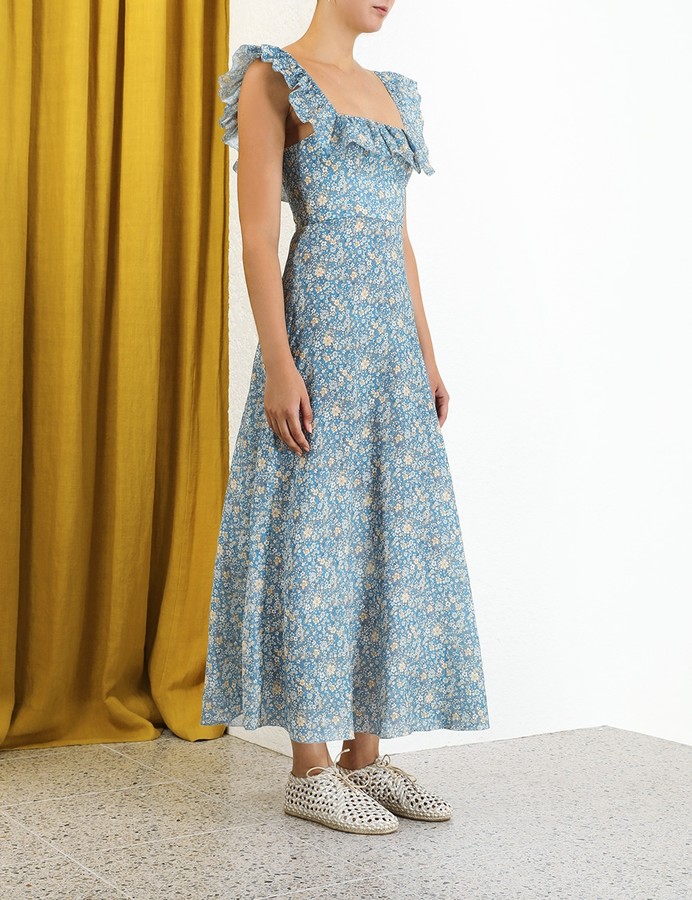 Zimmermann Carnaby Ruffle Neck Long 