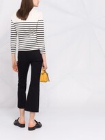 Thumbnail for your product : VVB Logo-Embroidered Stripe Top