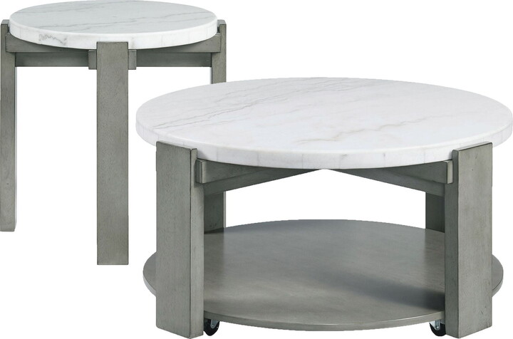 Picket House Furnishings Rysa 2PC Occasional Set in Gray