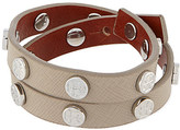 Thumbnail for your product : Tory Burch Leather wrap bolt bracelet
