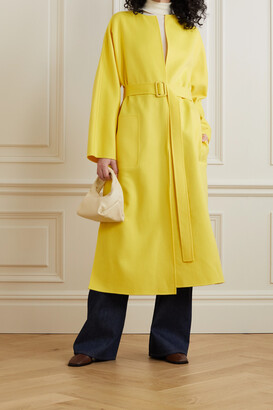 Loro Piana Emilien Belted Cashmere Coat - Yellow